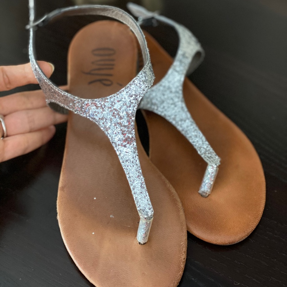 Shimmer sandals